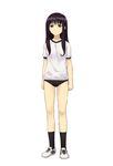  amagai_tarou black_hair buruma gym_uniform legs original solo 