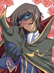  boyakki code_geass disguise facial_hair ka2 lelouch_lamperouge male_focus mask mustache parody solo time_bokan_(series) yatterman 