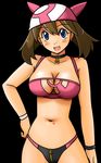  bandana bandanna bikini breasts choker cleavage haruka_(pokemon) may may_(pokemon) midriff navel nintendo pokemon swimsuit tsumitani_daisuke zipper 
