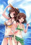  abhar bikini cleavage deep_blue_sky_&amp;_pure_white_wings misaki_kurehito nakano_hinata swimsuits tsuyazaki_kokage 