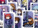  aiming brown_hair cannon chibi cinque_(nanoha) deed_(nanoha) dieci_(nanoha) due_(nanoha) furafura ginga_nakajima hairband heart long_hair looking_at_viewer lyrical_nanoha mahou_shoujo_lyrical_nanoha_strikers multiple_girls nove_(nanoha) numbers_(nanoha) otto_(nanoha) pixel_art purple_hair quattro_(nanoha) red_hair rotated sein_(nanoha) sette_(nanoha) spiked_hair tre_(nanoha) uno_(nanoha) very_long_hair wendi_(nanoha) yellow_eyes 