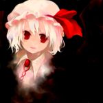  bad_id bad_pixiv_id hat lowres red_eyes remilia_scarlet ribbon rin_(royal) short_hair solo touhou 