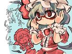  bangs bespectacled genocide_kitten glasses izayoi_sakuya multiple_girls remilia_scarlet touhou translated 