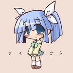  chibi ikkyuu lowres momotsuki_gakuen_school_uniform pani_poni_dash! sailor_collar school_uniform solo suzuki_sayaka twintails yellow_sailor_collar 