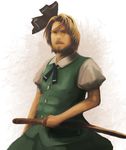  beard cosplay crossdressing crossover facial_hair fusion kagitsune_torii katana konpaku_youmu konpaku_youmu_(cosplay) male_focus non-web_source sheath sheathed solo sword the_last_samurai tom_cruise touhou weapon 