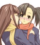  asymmetrical_bangs bangs blush haruka_shiya konoe_konoka lowres mahou_sensei_negima! multiple_girls sakurazaki_setsuna side_ponytail yuri 