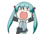 animated animated_gif aqua_hair chibi hatsune_miku long_hair lowres solo thighhighs twintails very_long_hair vocaloid 