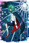  antennae cape green_hair kagurazaka_iroha solo touhou wriggle_nightbug 