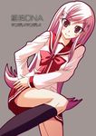  lucy_maria_misora pink_hair school_uniform serafuku solo to_heart_2 