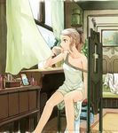  chair chin_rest curtains kimura_daisuke legs lingerie nightgown off_shoulder original solo underwear wind window 