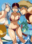  :d :o arm_around_neck armpits bangs baseball_cap beach bikini blue_hair blush blush_stickers breasts choker cirima cleavage cloud criss-cross_halter dated day earrings from_below groin hair_between_eyes halter_top halterneck hand_on_another's_shoulder hat hug innertube jewelry large_breasts leaf leaning_forward long_hair majo_rin majo_tourbillon mature micro_bikini mountain multiple_girls navel neck_ring ojamajo_doremi open_mouth orihime_(ojamajo_doremi) outdoors outstretched_arms purple_bikini red_bikini short_hair side-tie_bikini sideboob sidelocks sky slingshot_swimsuit smile splashing spread_arms standing straw_hat string_bikini swept_bangs swimsuit tanabata tanzaku underboob wading water wet white_bikini wide_hips 