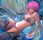  artist_request beatmania bikini nyah pink_hair solo swimsuit 