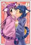  1girl animal_ears cat_ears cat_tail copyright_request nekonta tail 