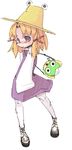  blonde_hair clear_cross hat keroro_gunsou moriya_suwako pantyhose solo touhou 