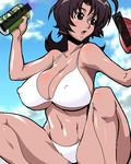  amaha_masane artist_request bikini breasts censored day huge_breasts lowres oekaki soda solo swimsuit witchblade 