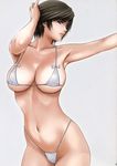  artbook bikini breasts duplicate highleg highleg_bikini highres hinomoto_reiko large_breasts mole mole_on_breast momoi_nanabei rumble_roses scan solo swimsuit 