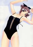  1girl bikini highres mizugi polorinken scan solo swimsuit 