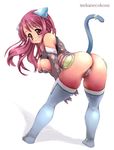  animal_ears ass breasts cameltoe cat_ears cat_tail copyright_request large_breasts panties solo tail thighhighs togusa_masamu underwear 