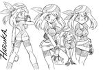  arukime arukimedesu blush breasts haruka_(pokemon) monochrome pokemon sexy 