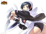  1girl ass iroha iroha_(samurai_spirits) maid official_art panties samurai_spirits short_hair snk underwear 