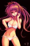  bad_id bad_pixiv_id bra breasts cleavage copyright_request kara_(color) large_breasts lingerie long_hair lowres panties red_hair solo underwear underwear_only 
