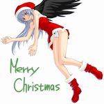  christmas dress kamatori_pokari panties rozen_maiden santa_costume solo strapless strapless_dress suigintou underwear 