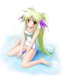  aoi_wakusei blonde_hair fate_testarossa long_hair lyrical_nanoha mahou_shoujo_lyrical_nanoha name_tag one-piece_swimsuit school_swimsuit solo swimsuit 