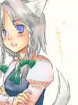  animal_ears braid dog_ears dog_tail izayoi_sakuya kemonomimi_mode sketch solo tail takanashi_minato touhou twin_braids 