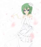  bride dress green_hair iwasaki_minami kuroinu_(sonoba_shinogi) lucky_star solo wedding_dress 