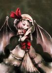  hat kashiwagi_kazuhiro remilia_scarlet ribbon solo touhou wings 