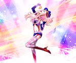  bad_id bad_pixiv_id long_hair macross macross_frontier pink_hair qujo sheryl_nome solo thighhighs 