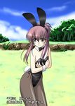  animal_ears bow bowtie breasts bunny_ears bunny_tail bunnysuit chikage_(sister_princess) cleavage fishnet_pantyhose fishnets masakichi_(crossroad) pantyhose sister_princess small_breasts solo tail translated wrist_cuffs 