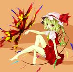  barefoot feet flandre_scarlet solo touhou tsurukame wings 