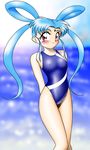  erect_nipples highres masaki_sasami_jurai swimsuit tenchi_muyo tenchi_muyou! water 