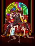  4girls animal_ears asahina_mikuru bad_anatomy bunny_ears bunnysuit genderswap genderswap_(ftm) genderswap_(mtf) harem hashimochi koizumi_itsuki koizumi_itsuki_(female) kyonko legs multiple_girls nagato_yuki neon_lights pantyhose suzumiya_haruhi suzumiya_haruhi_no_yuuutsu suzumiya_haruhiko 