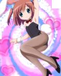  animal_ears bunny_ears bunnysuit flat_chest moetan nijihara_ink pantyhose screencap solo stitched third-party_edit twintails 