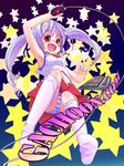  copyright_request kneehighs panties socks solo st+1 striped striped_panties twintails underwear 