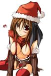  assassin_cross breasts hat heart kaminagi_(kaminagi-tei) large_breasts ragnarok_online santa_hat solo thighhighs 