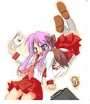  azumaya_(ricky) blush highres hiiragi_kagami kusakabe_misao lucky_star multiple_girls pink_neckwear ryouou_school_uniform school_uniform serafuku 