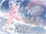  1600x1200 elfen_lied highres kaede_(character) lucy nude pink_hair wallpaper 