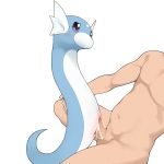  bestiality blush cum cum_in_pussy cum_inside dratini duo female female_focus feral human human_on_feral interspecies male male/female male_on_feral mammal nintendo penetration pok&eacute;mon pok&eacute;mon_(species) pok&eacute;philia sex simple_background solo_focus tears vaginal vaginal_penetration video_games white_background youjomodoki 