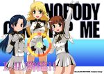  amami_haruka band_uniform hoshii_miki idolmaster idolmaster_(classic) idolmaster_live_for_you! kisaragi_chihaya kosugi_koutarou military military_uniform multiple_girls red_ring_of_death uniform 