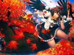  bad_id bad_pixiv_id duplicate hauchiwa looking_at_viewer shameimaru_aya simosi solo touhou wallpaper 