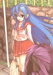  bad_id bad_pixiv_id blue_hair hiiragi_kagami izumi_konata long_hair lucky_star mole mole_under_eye multiple_girls totoya_yuu 