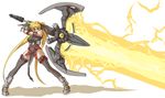  adapted_costume alternate_weapon angry armor bardiche blonde_hair breasts energy_sword fate_testarossa gauntlets huge_weapon large_breasts long_hair lyrical_nanoha mahou_shoujo_lyrical_nanoha mahou_shoujo_lyrical_nanoha_a's mahou_shoujo_lyrical_nanoha_strikers nekomamire red_eyes solo sword thighhighs twintails very_long_hair weapon 