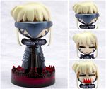  armor armored_dress artoria_pendragon_(all) chibi dress fate/stay_night fate_(series) figure hands_on_hilt multiple_views nendoroid photo saber_alter sword weapon 