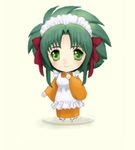  chibi green_hair imageboard_colors jochuu-san lowres maid nendoroid oekaki original solo yagisaka_seto 