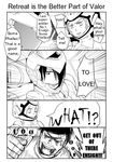  2boys 4koma allelujah_haptism artist_request comic greyscale gundam gundam_00 hair_over_one_eye monochrome multiple_boys sergei_smirnov soma_peries translated 