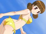  ass bikini breasts medium_breasts onda_takeshi oozono_mariko rockman rockman_exe side-tie_bikini sideboob solo swimsuit 