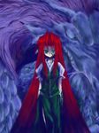  dragon dragon_girl hong_meiling long_hair monster_girl red_hair scales solo touhou transformation ugatsu_matsuki very_long_hair 